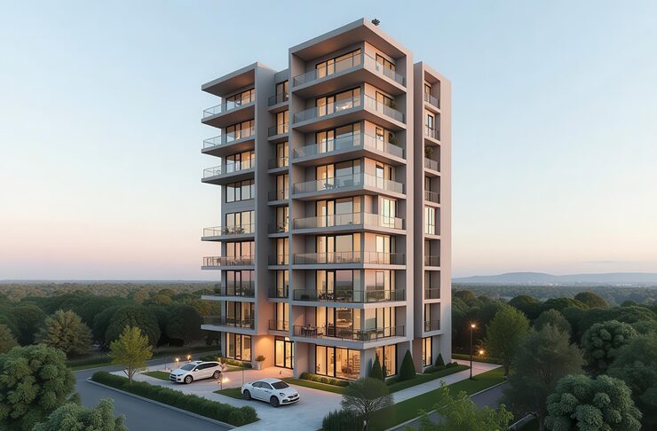 Lok Awas under construction 2 BHK apartments in Sector 74A Mohali