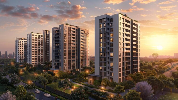 N.K. Sharma Green Homes Phase 2 under construction 2 BHK apartments in Gazipur Zirakpur