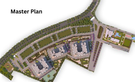 Master layout plan of HRM Industrial Estate Kundli showing 20-acre industrial park design