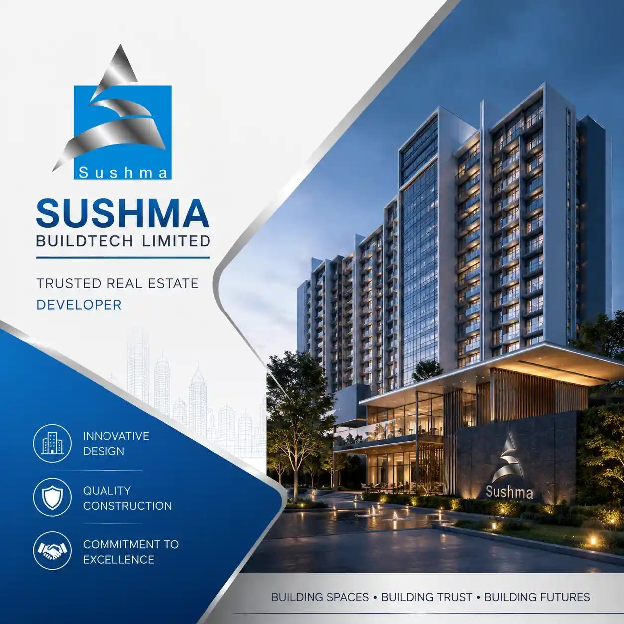 Sushma Group official logo for Chandigarh projects